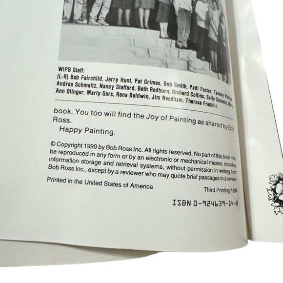 Bob Ross The Joy Of Painting Volume Vol 19 XIX Instructional How To Art Book - Picture 6 of 6